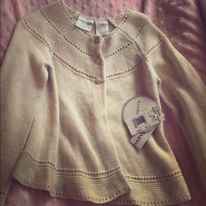 NWT KoalaKids Knit Cardigan | Cream | 2T
